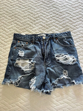 Almost Famous Distressed Jean Shorts